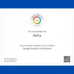 GOOGLE ANALYTICS CERTIFICATE